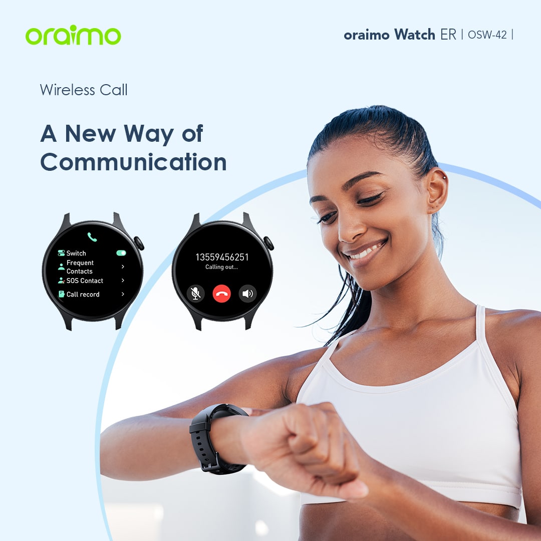 Oraimo OSW 42 Watch ER 1.43 AMOLED Calling Smart Watch 5