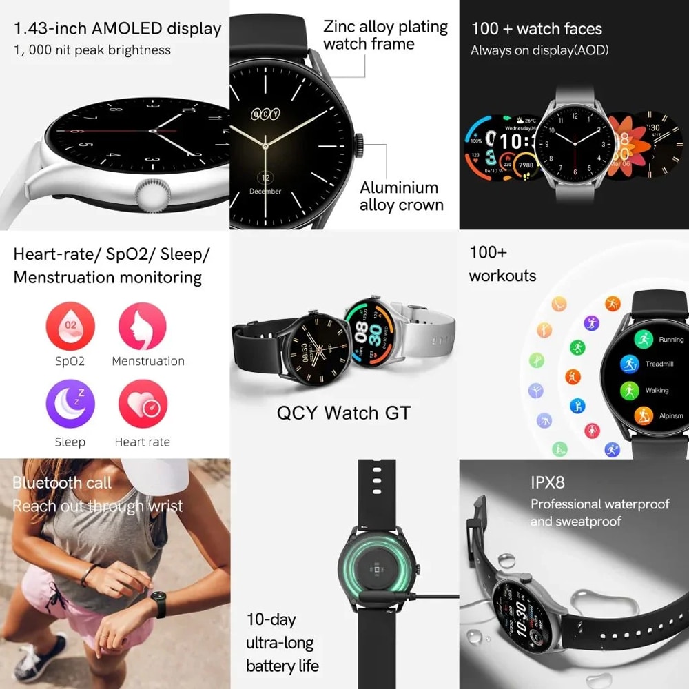 QCY Watch GT AMOLED Smart Watch 6