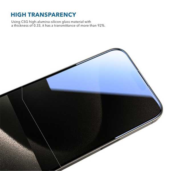 Anker iPhone 15 Series Tempered Glass Screen Protector Guard with Easy Installation Frame 3