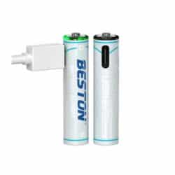 Beston 1.5V AA Lithium USB C Rechargeable Battery 660mWh 4PCS 1