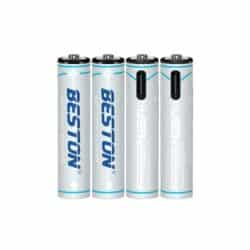Beston 1.5V AAA Lithium USB-C Rechargeable Battery 660mWh 4PCS