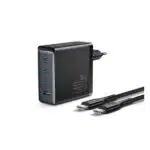 Joyroom GaN Ultra JR-TCG05 140W 3C1A Fast Charger-Black+240W C to C Cable 1.2m