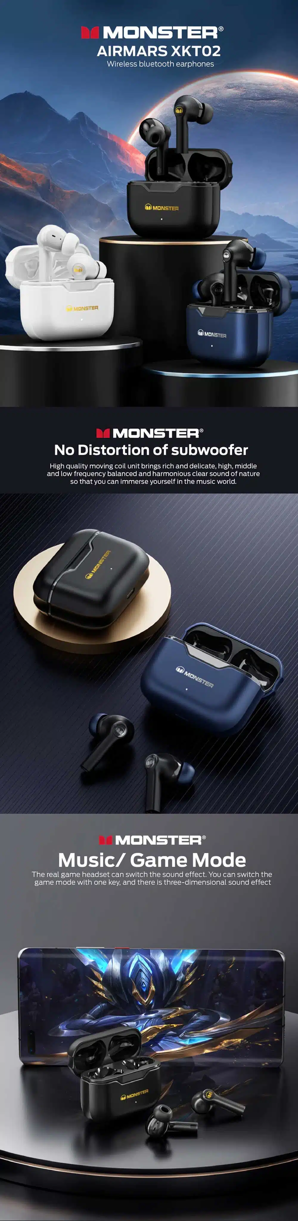 Monster XKT02 True Wireless Earbuds