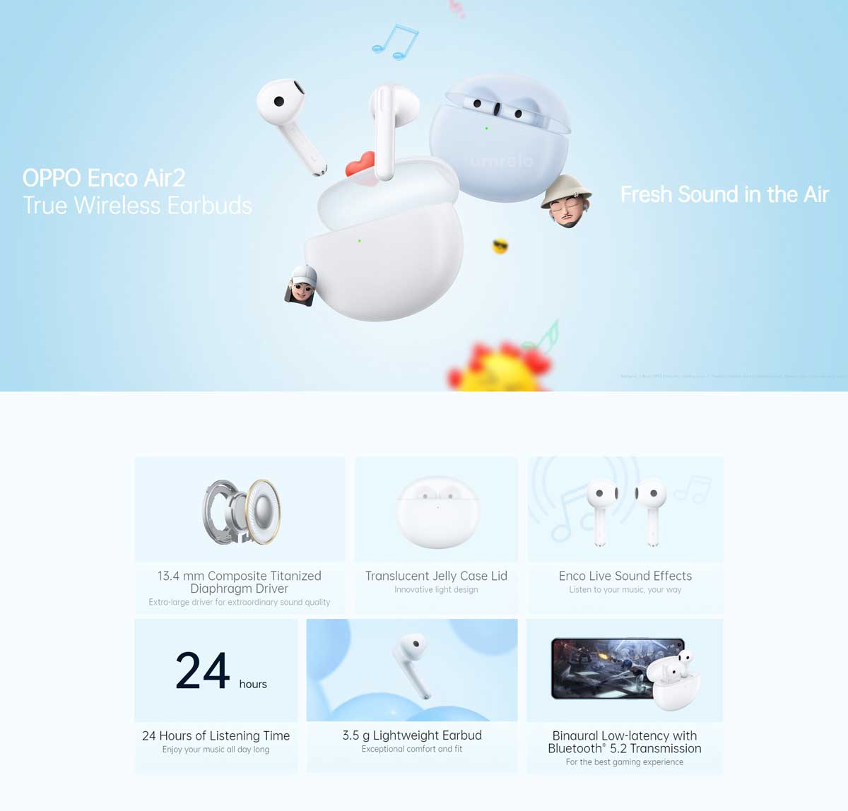 Oppo Enco Air2 True Wireless Earbuds 3