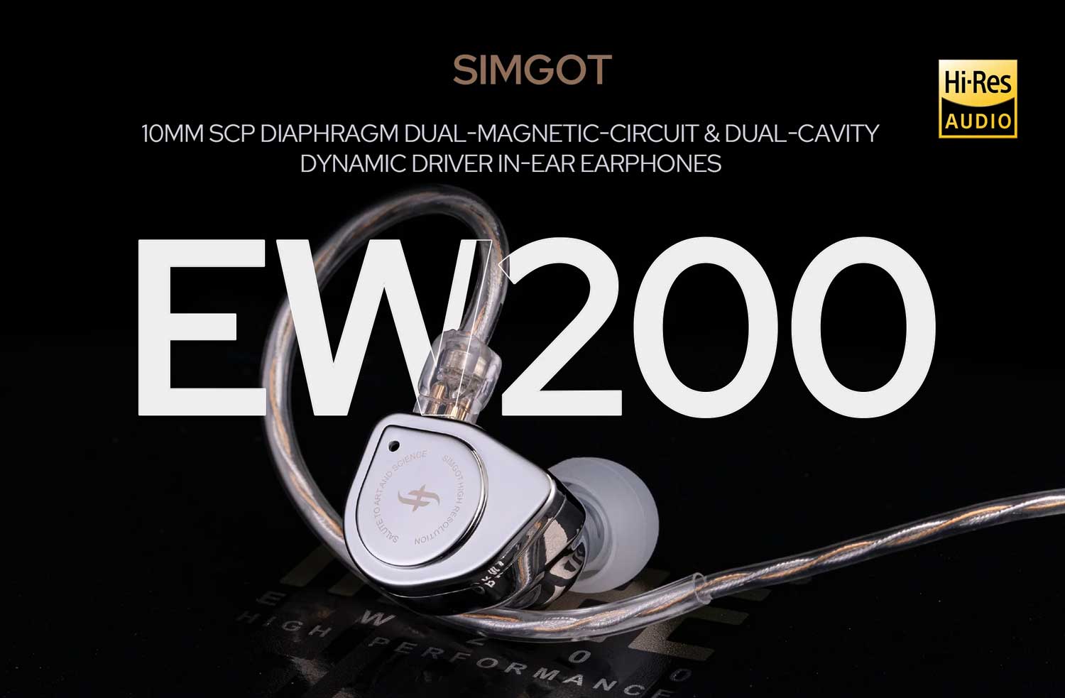 SIMGOT EW200 10mm SCP Diaphragm Dynamic Driver In Ear Earphones 13
