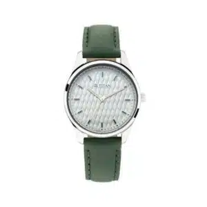 TITAN NP2639SL04 Workwear Watch with White Dial Leather Strap For Women