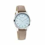 Titan NP2639SL05 Workwear Watch with Blue Dial Leather Strap For Women