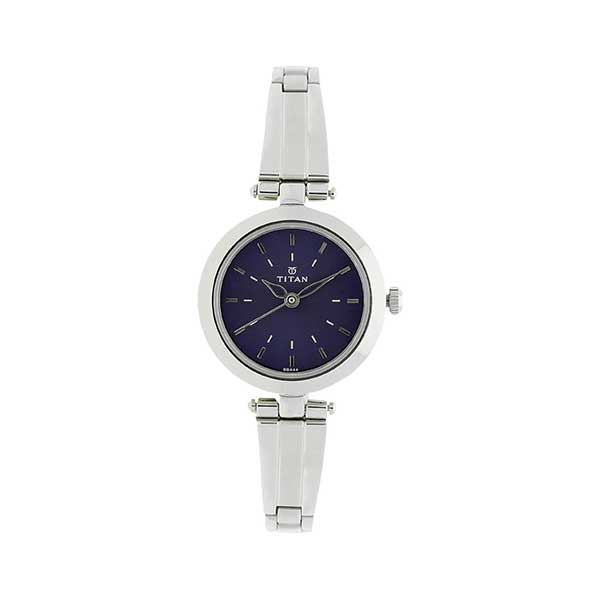 Titan NR2574SM01 Blue Dial Silver Stainless Steel Strap Watch For Women