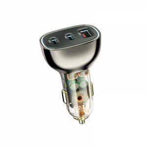 WiWU PC700 Dual Type-C+USB PD 80W Car Charger