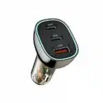 WiWU PC700 Dual Type-C+USB PD 80W Car Charger - Image 2