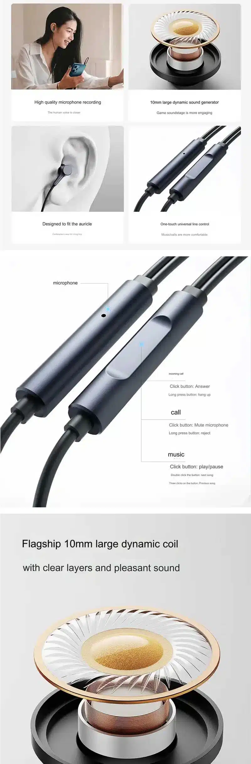 Xiaomi DDQ02WM HD In-Ear Wired Earphones