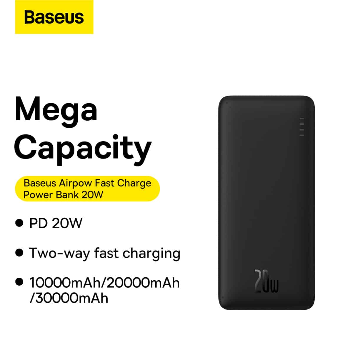 Baseus Airpow 20W 30000mAh Fast Charging power Bank 5 1