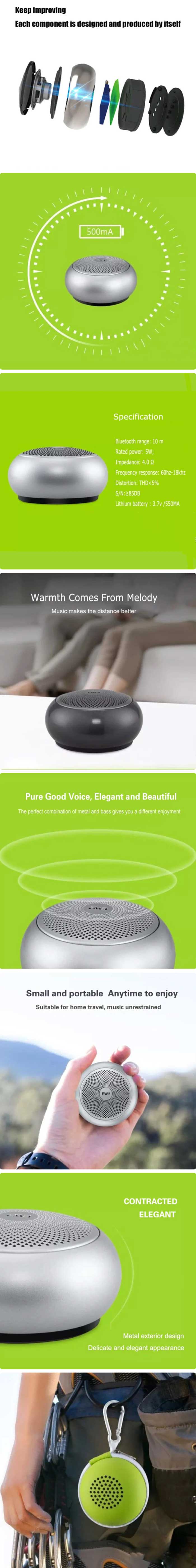 EWA A110mini Portable Wireless Bluetooth Speaker