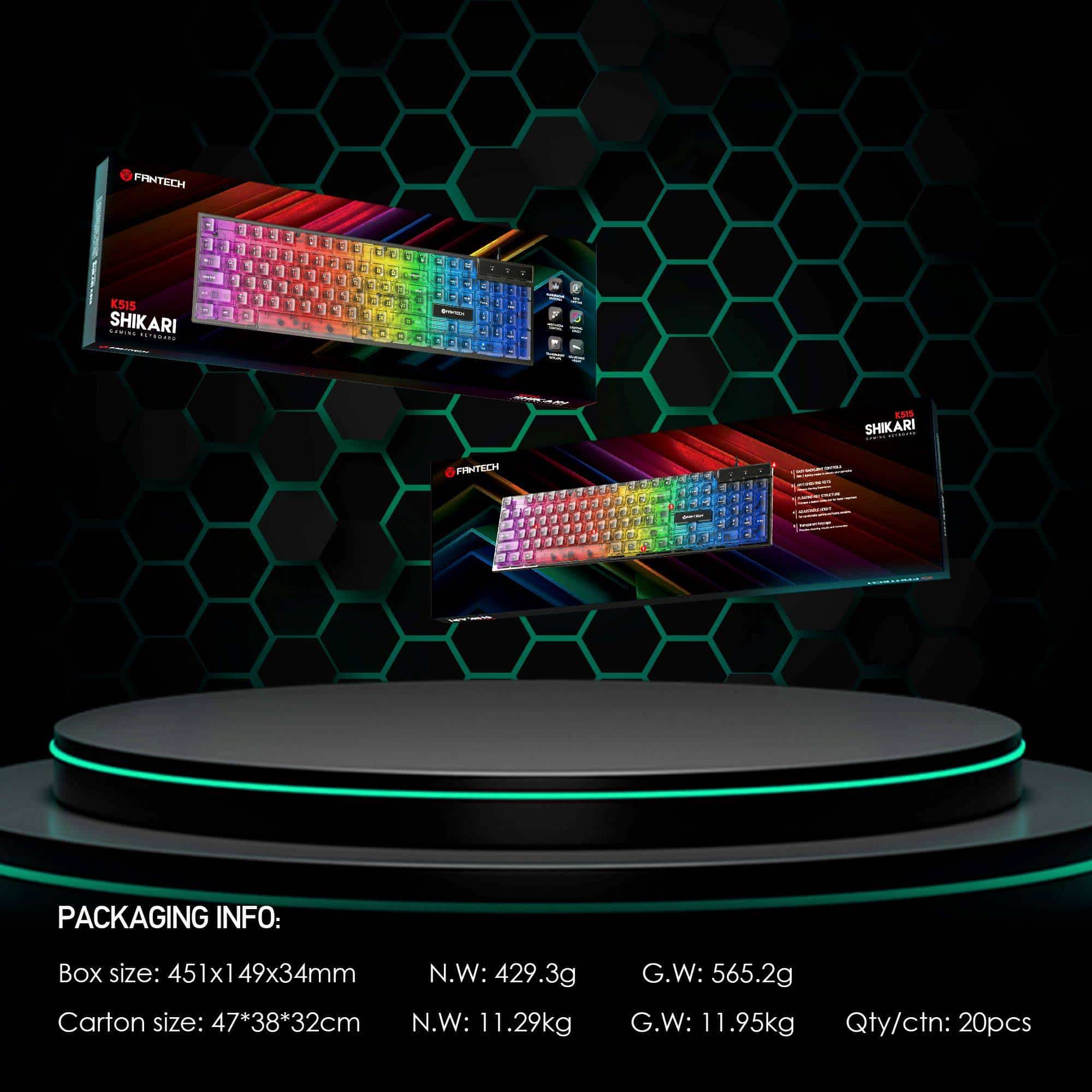Fantech Shikari K515 RGB Membrane Gaming Keyboard 10