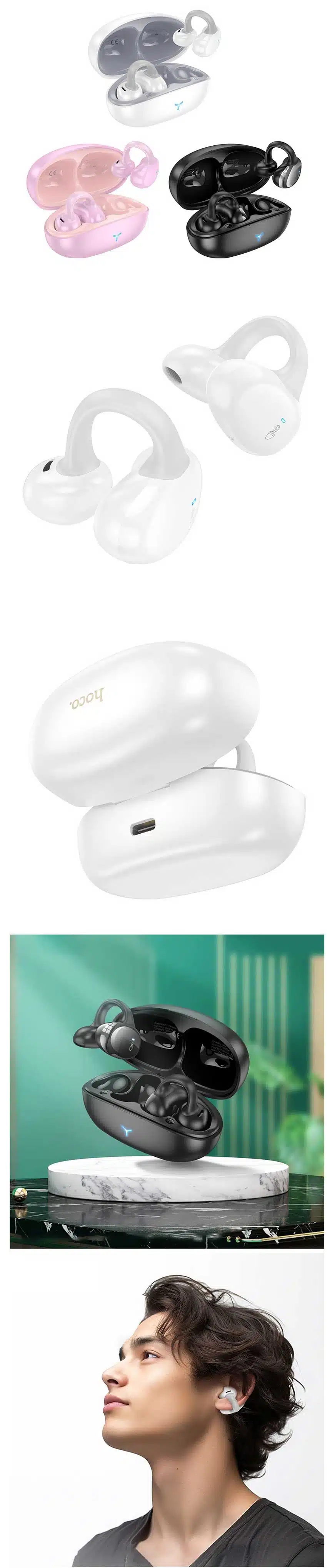 HOCO EW57 Clip-On True Wireless Bluetooth Earphone