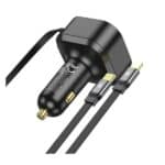 Hoco NZ13 PD30w 2 in 1 Car Charger with Retractable Cable 2