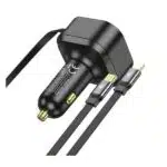 Hoco NZ13 PD30W 2 in 1 Car Charger with Retractable Cable - Image 2