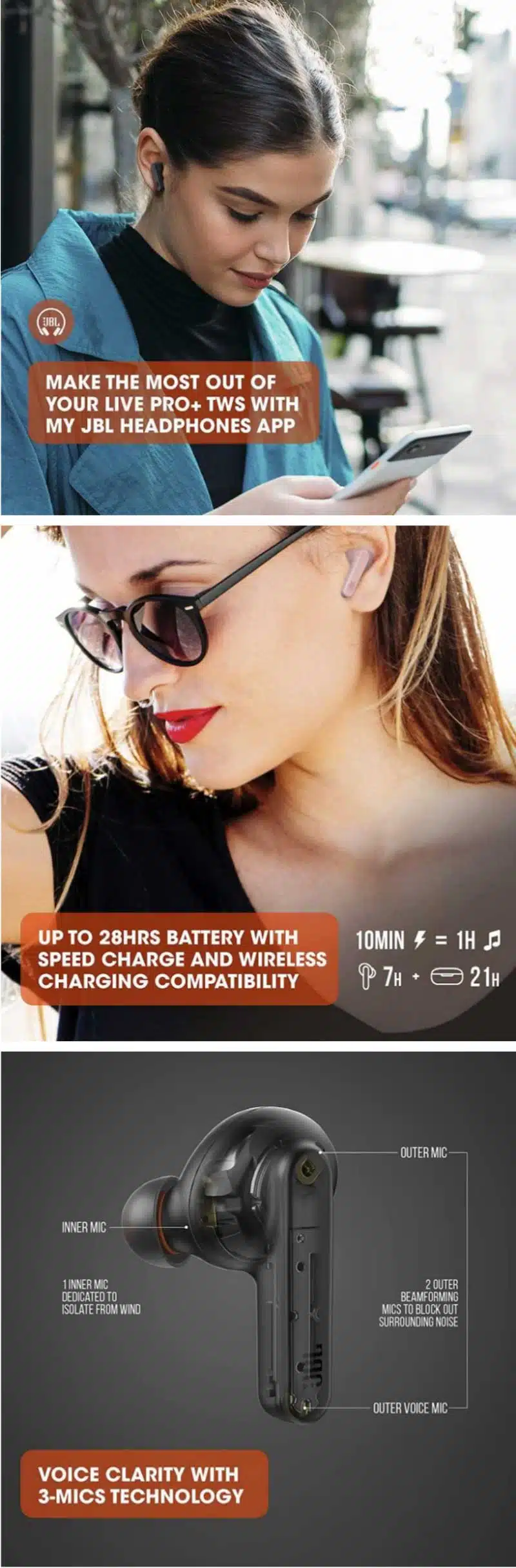 JBL Live Pro+ TWS Noise Cancelling Earbuds