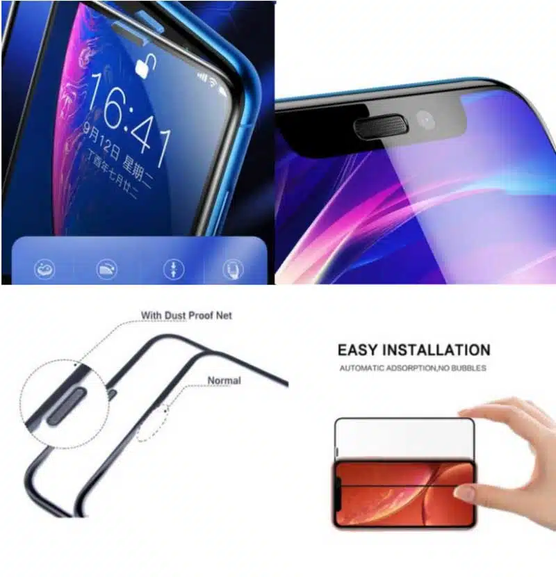 KUZOOM 6D Full Covered Tempered Glass for iPhone 13 / 13 Pro / 13 Pro Max