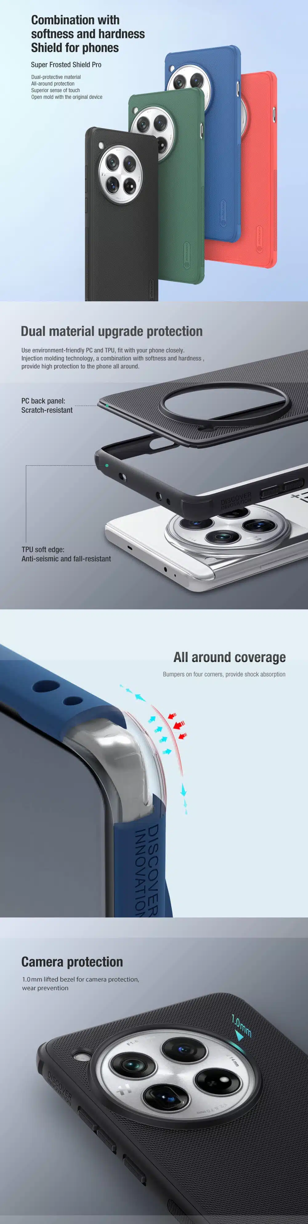Nillkin Oneplus 12 Super Frosted Shield Case