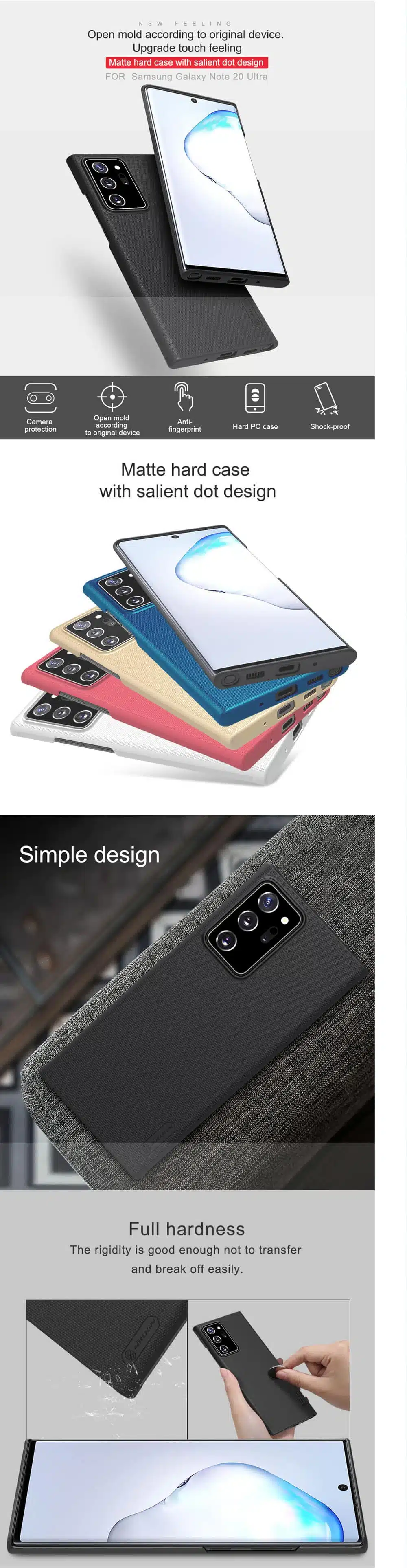 Nillkin Samsung Galaxy Note 20 Ultra Super Frosted Shield Case