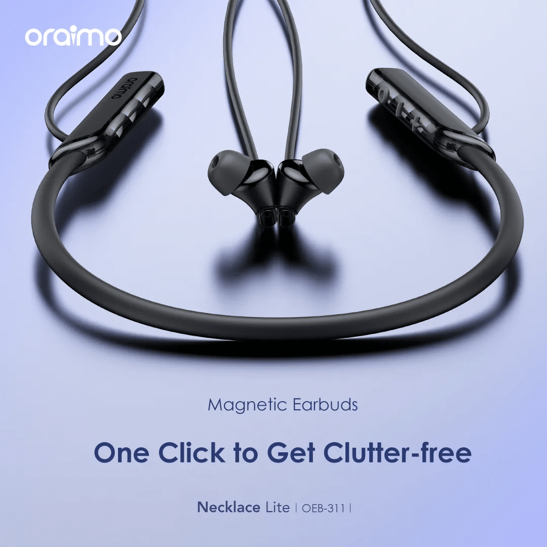 Oraimo OEB 311 Necklace Lite ENC Wireless Headphone with Vibration Reminder 16