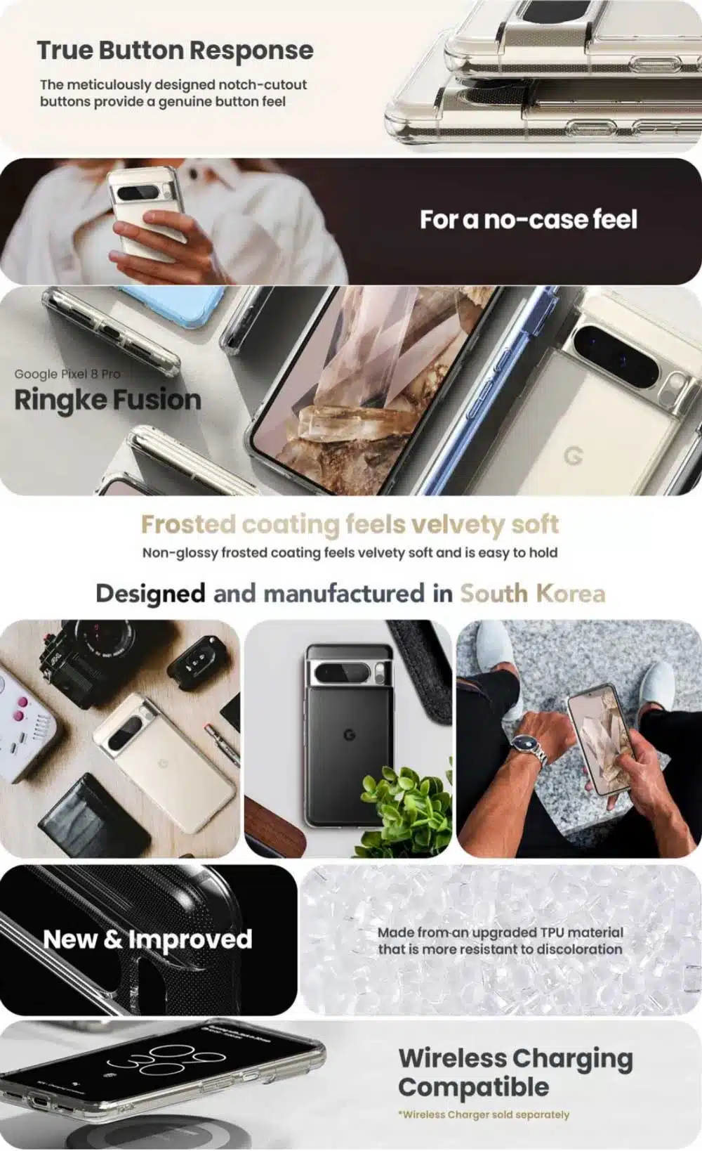 Ringke Google Pixel 8 Pro Fusion Matte Case