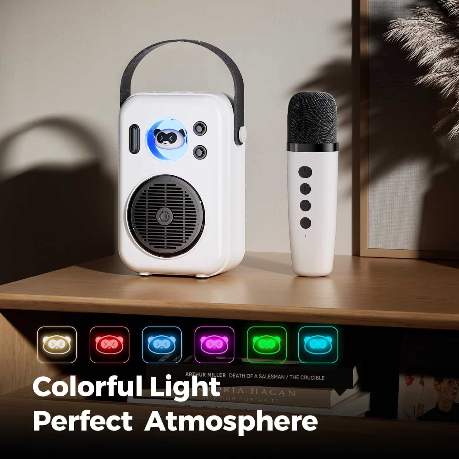 SoundPEATS Hi Singing Karaoke Speaker and Mic with Colorful Lights 8
