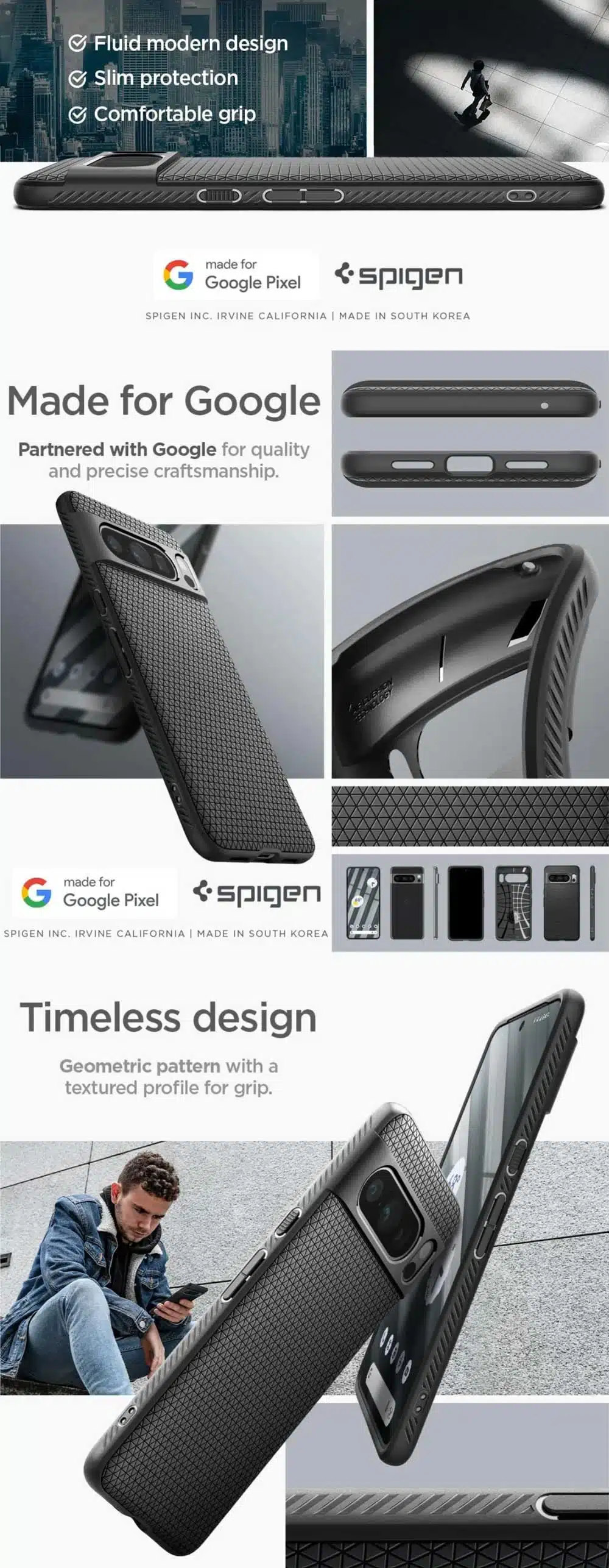 Spigen Pixel 8 Liquid Air Armor Case