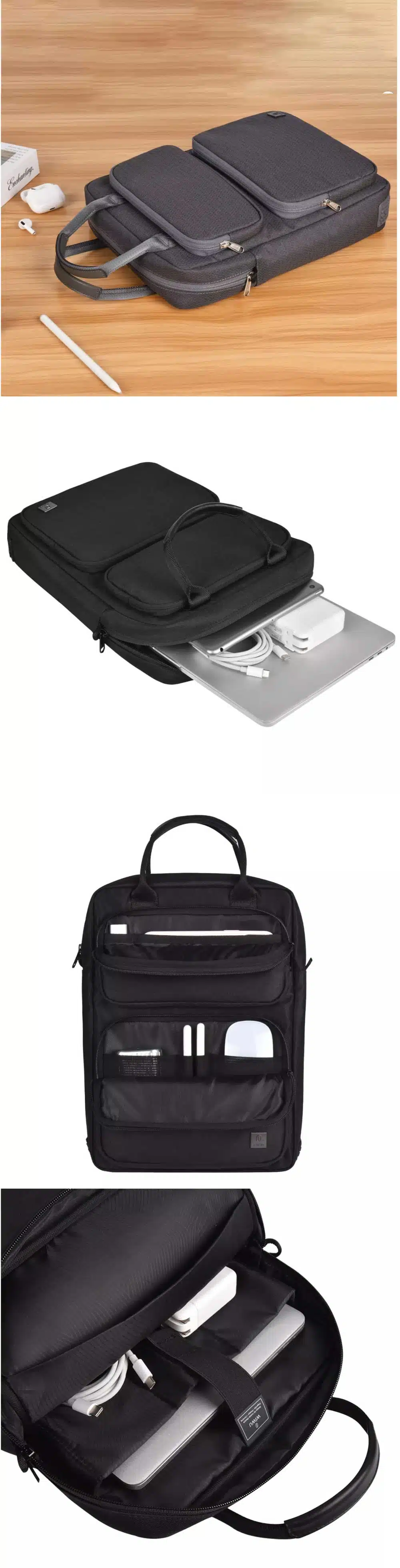 WIWU Alpha Vertical Layer Laptop Bag 14.2 Inch