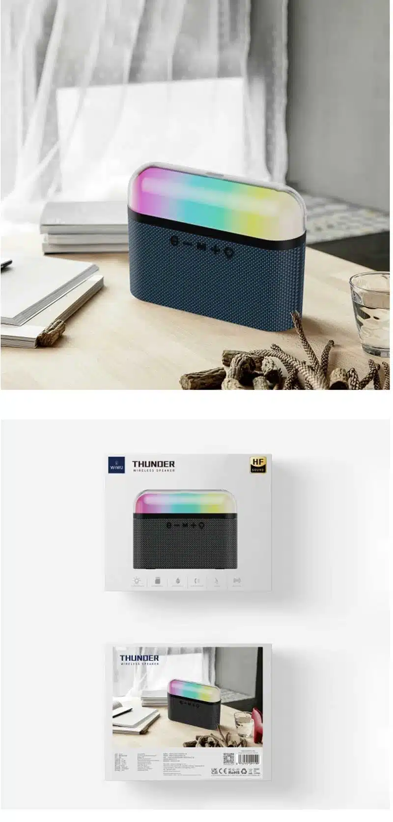 WiWU P60 Thunder LED Wireless Speaker