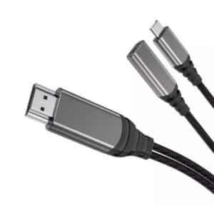WiWU X10 Nylon Braided Type-C To HDMI Cable