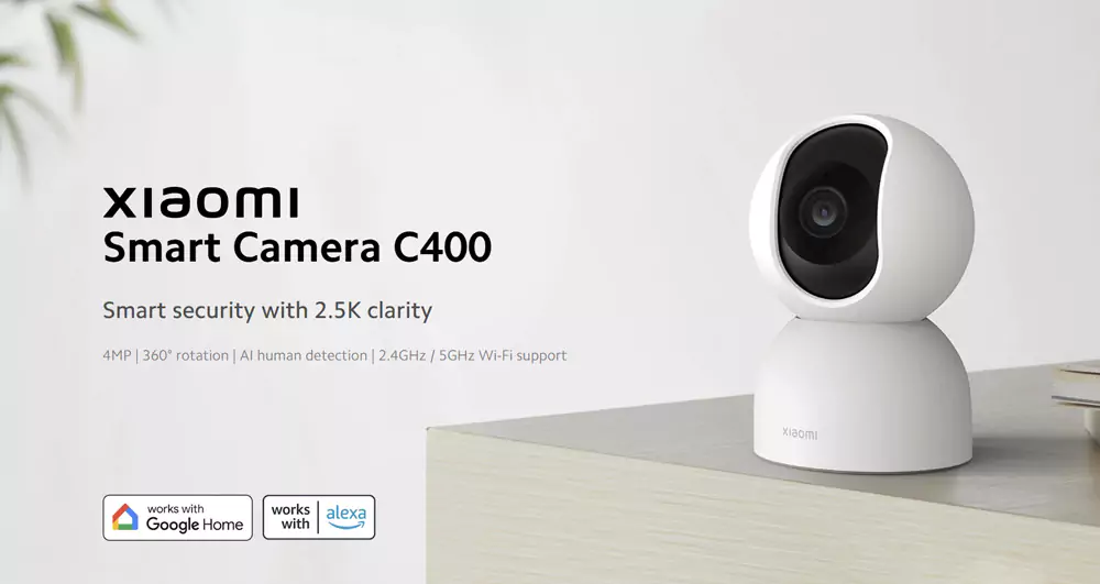 Xiaomi C400 2.5K 360° Smart Home Security WiFi Camera