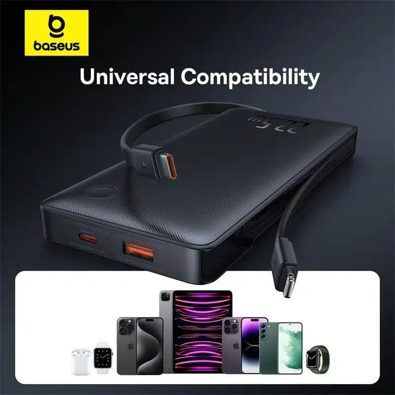 Baseus Airpow Lite 22.5W 10000mAh Power Bank Dual-Cable Version
