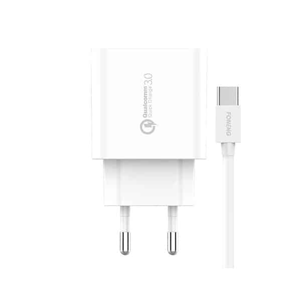 FONENG EU46 18W Fast Charger with Type-C Cable