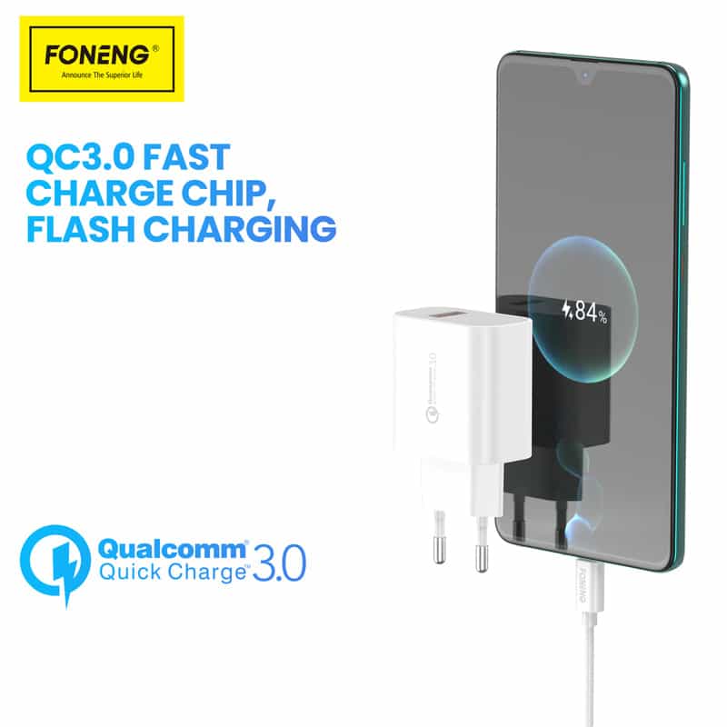 FONENG EU46 18W Fast Charger with Type C Cable 4