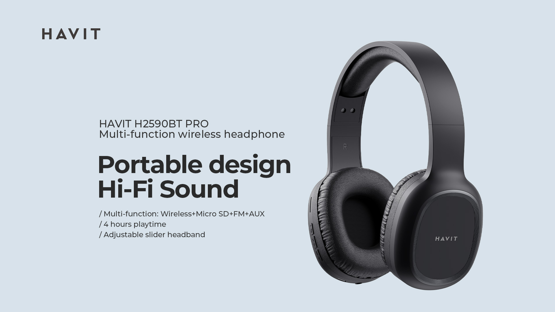 Havit H2590BT Pro Wireless Headphone 5