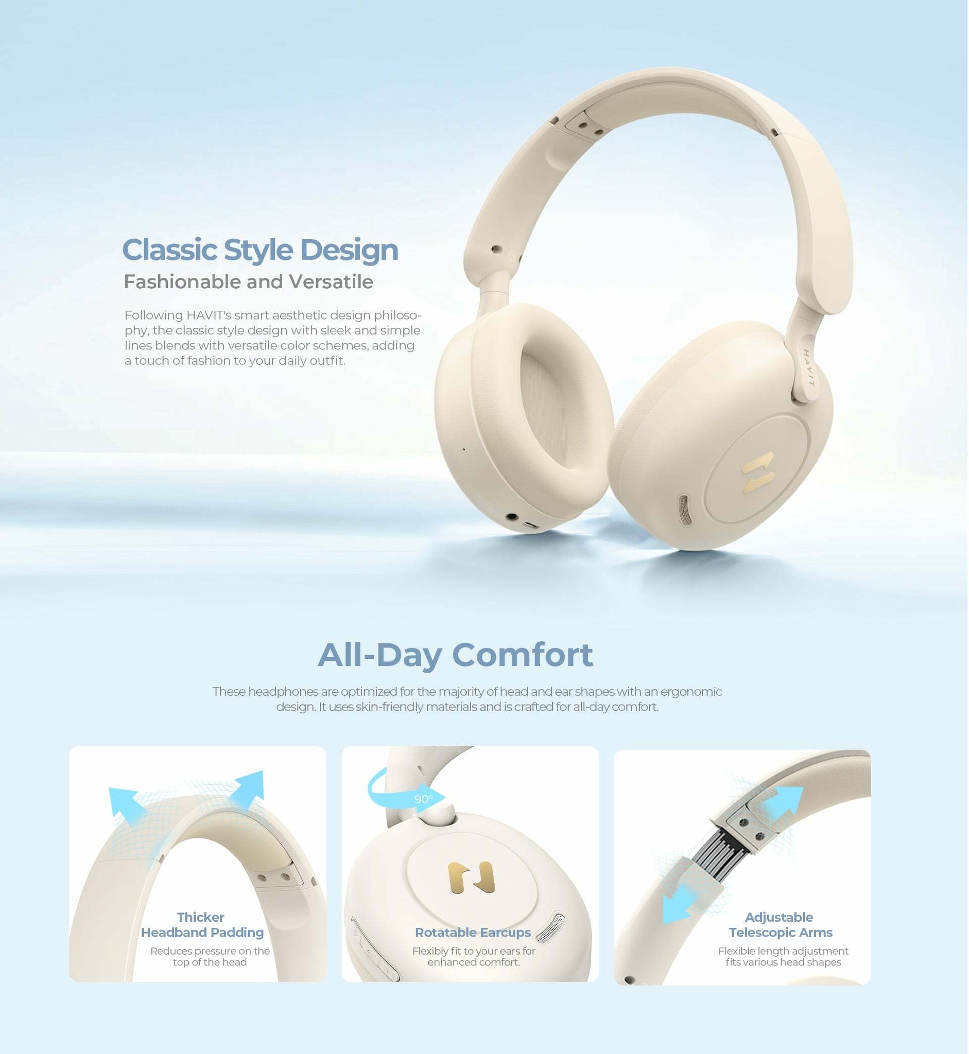 Havit H655BT PRO ANC Wireless Headphones 12