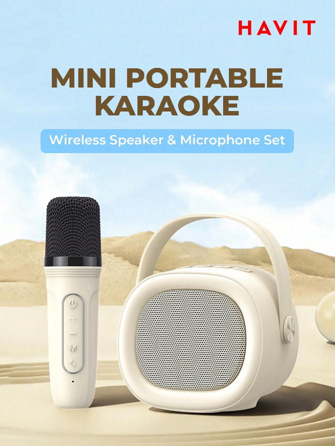 Havit SK819BT Mini Portable Karaoke Bluetooth Microphone Speaker 3