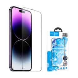 Hoco iPhone 14/14 Pro/14 Pro Max A34 Plus 9D Large Arc Dustproof Tempered Glass