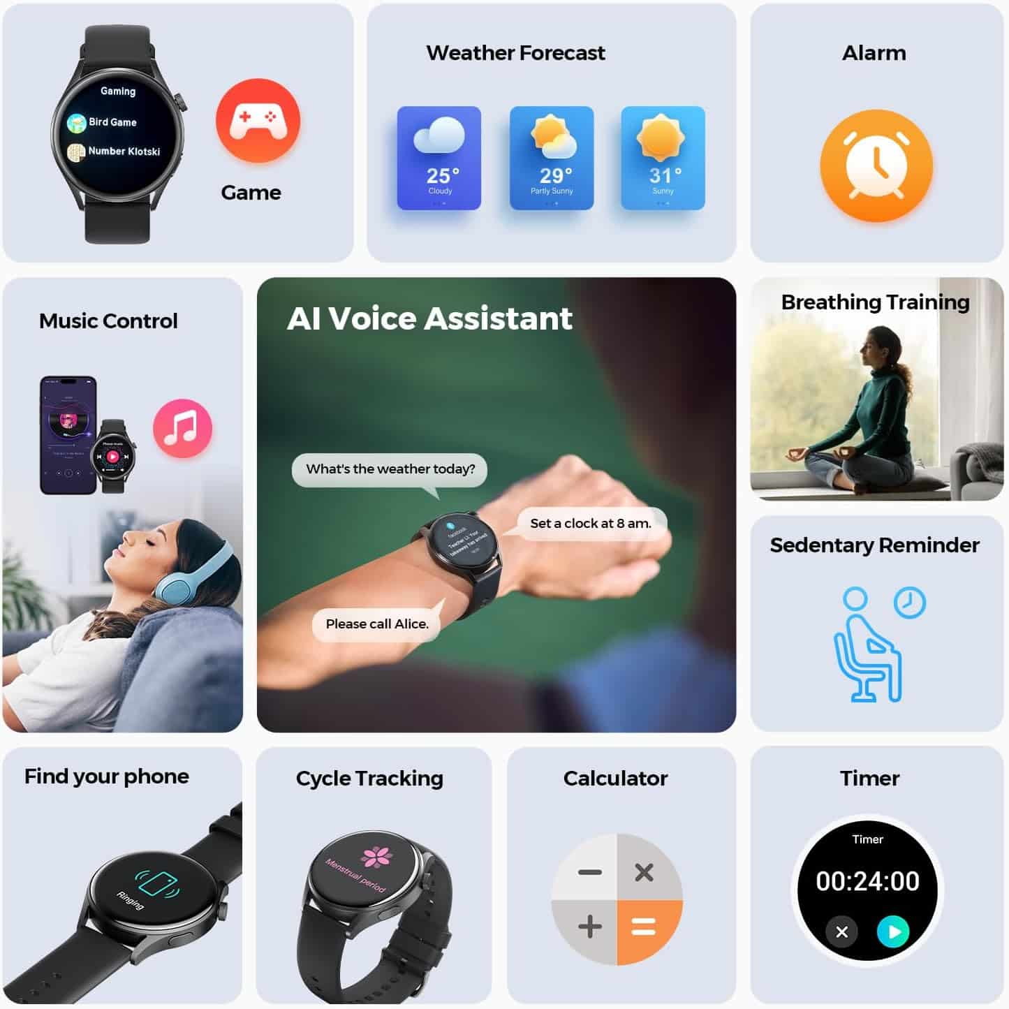 SoundPEATS Watch 4 Bluetooth Calling Smart Watch 7