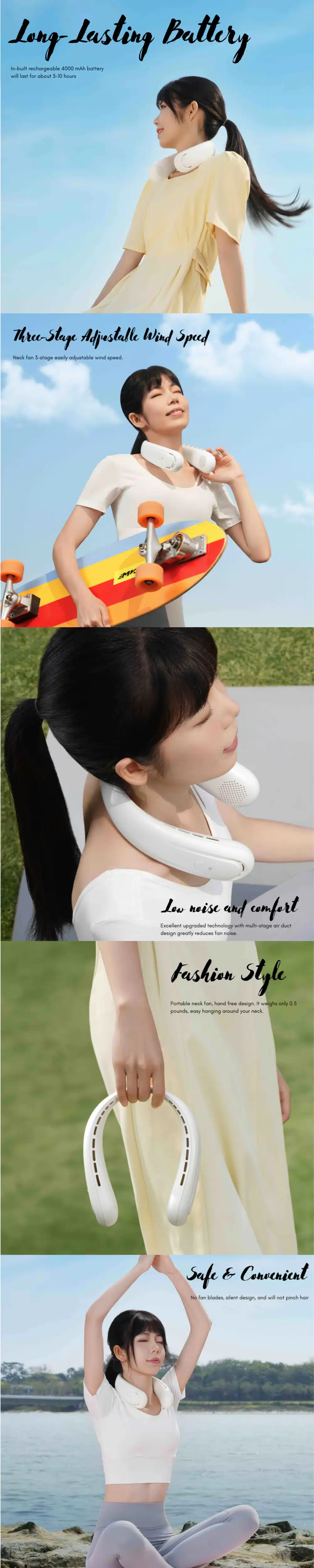 WiWU FS02 Halter Neck Fan 4000mAh Battery