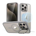 ESR iPhone 15 Pro / 15 Pro Max Classic Hybrid Case with Stash Stand (HaloLock)