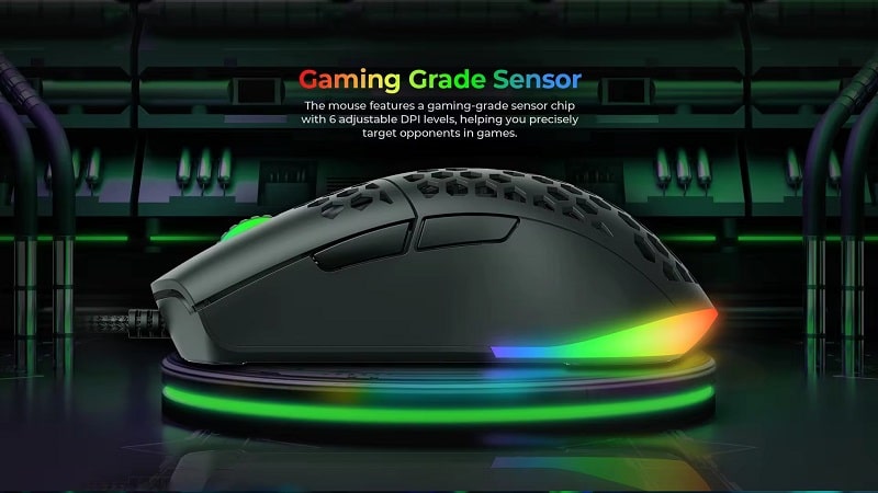 Havit MS1036 RGB Wired Programmable Gaming Mouse 6
