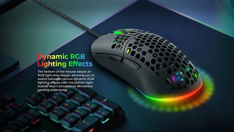 Havit MS1036 RGB Wired Programmable Gaming Mouse 8