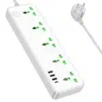 Hoco AC13A Talento 5 Sockets Power Strip 1.5M (EU Plug) - Image 2