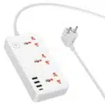 Hoco AC8A Storm 3 Sockets Power Strip 1.5M (EU Plug) - Image 4