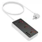 Hoco AC8A Storm 3 Sockets Power Strip 1.5M (EU Plug) - Image 2
