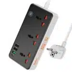 Hoco AC8A Storm 3 Sockets Power Strip 1.5M (EU Plug) - Image 3