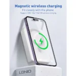 LDNIO PQ18 22.5W 20000mah Magnetic Wireless Powerbank - Image 6